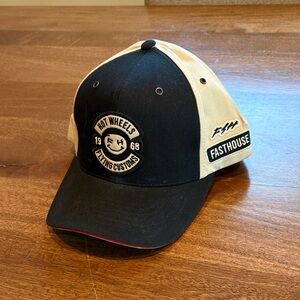 Fasthouse Black and Cream Hat